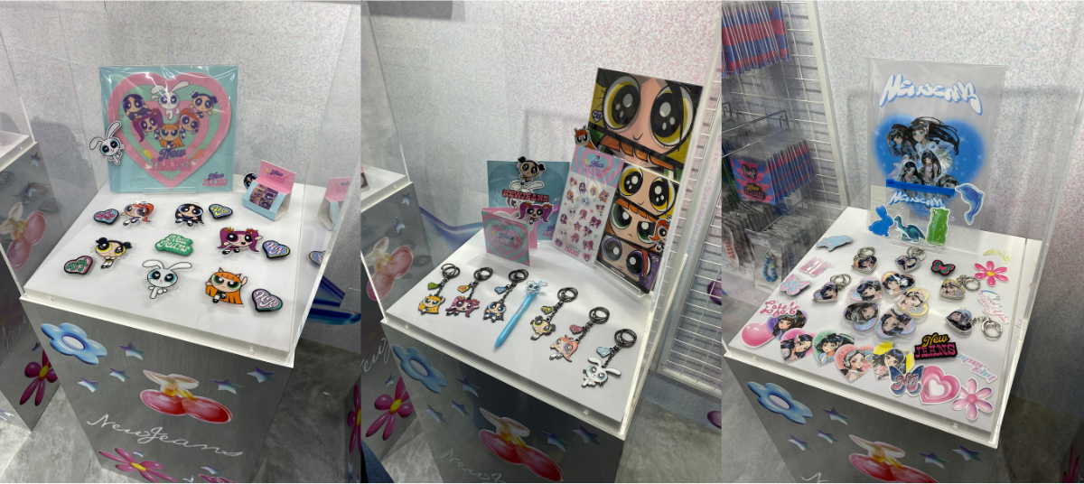 NewJeans x LINE FRIENDS pop-up store display inside store I
