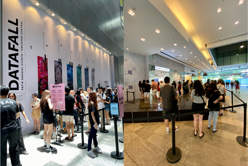 NewJeans x LINE FRIENDS pop-up store holding areas