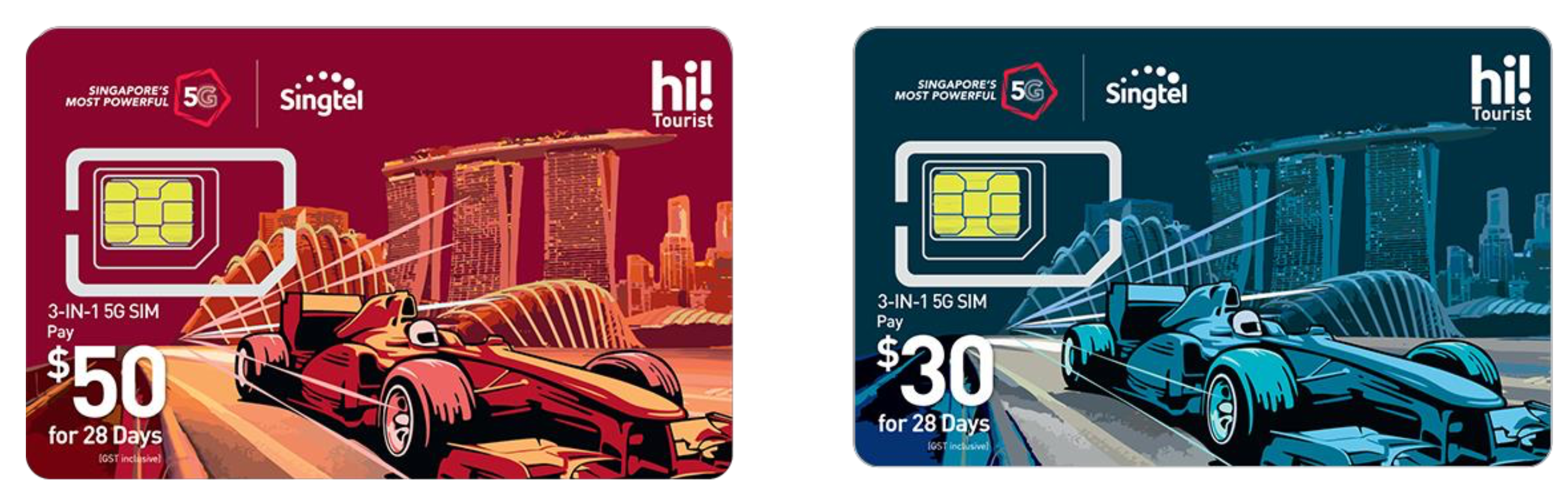 hi tourist sim card singtel