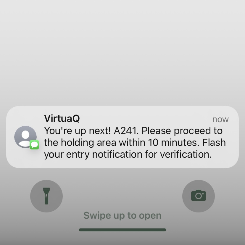 VirtuaQ message