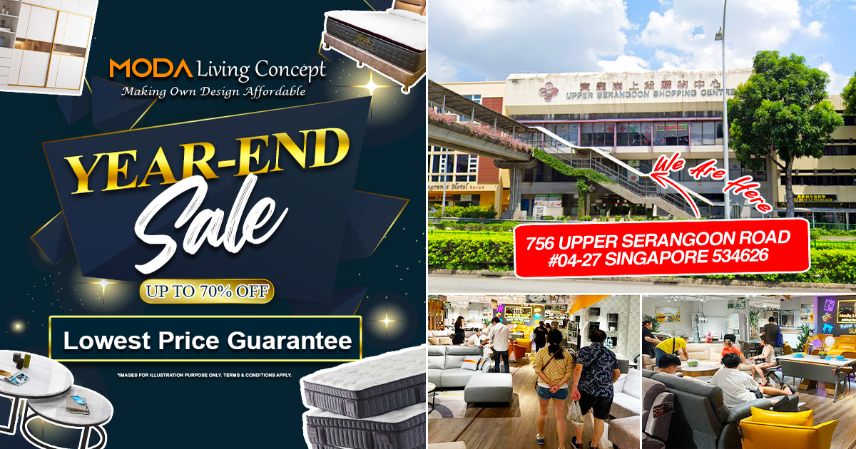Moda Living Concept's Year End Sale Has Full Fabric Sofa From $299 & Up ...