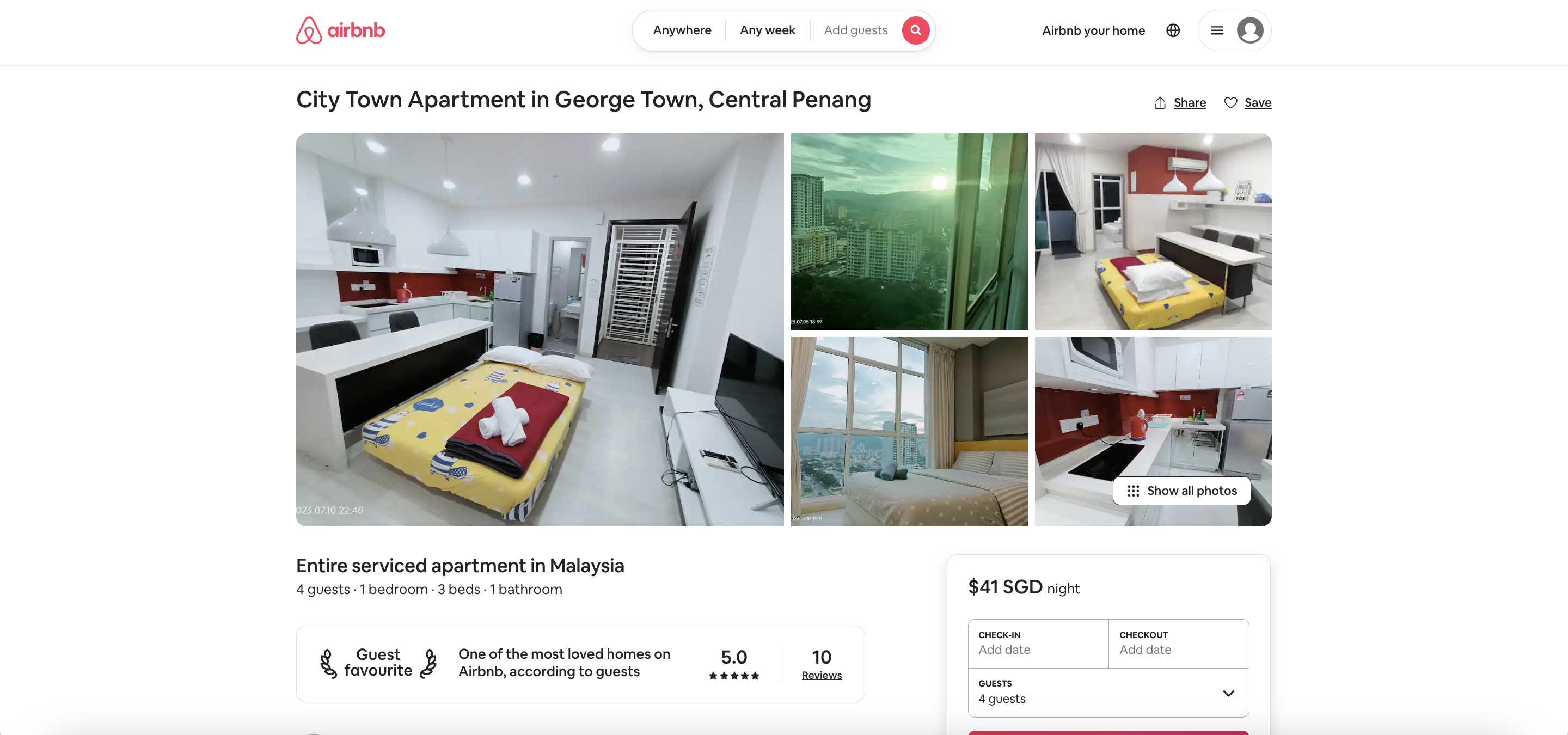 City Town Apartment in George Town, Central Penang