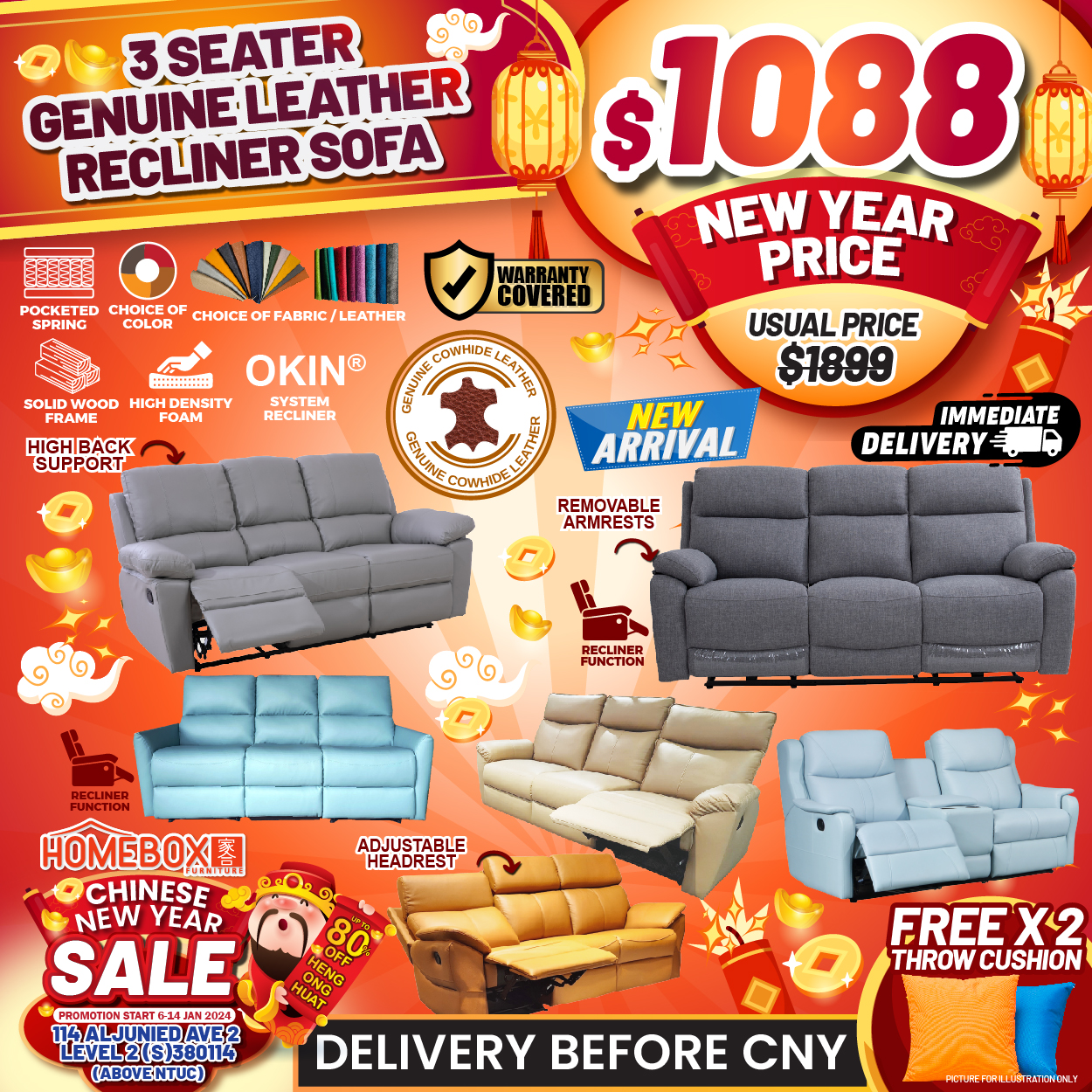 Lobang: Over 7,000 furniture to clear at this festive CNY Sale at Homebox Furniture @ Aljunied from now till 14 Jan 24; up to 80% off and guaranteed delivery before CNY - 9