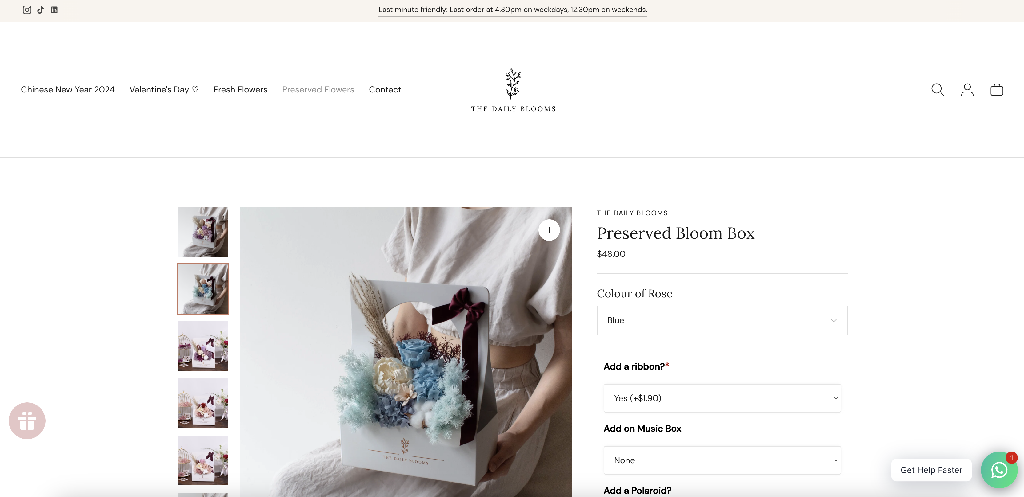 Preserved Bloom Box