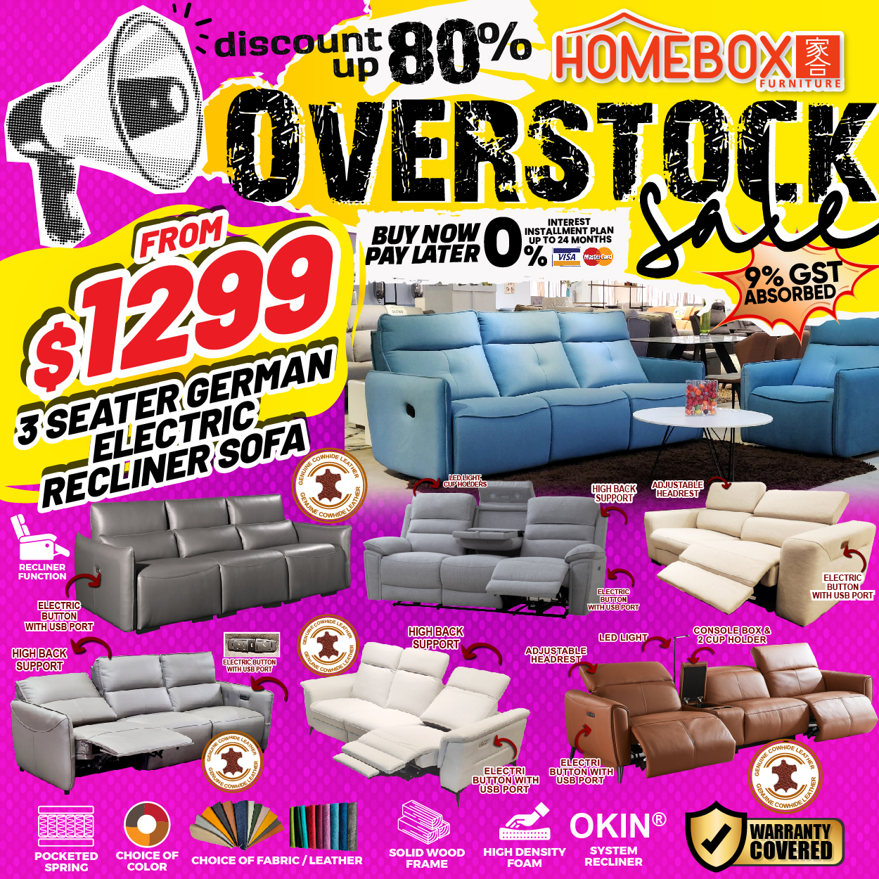 Lobang: Overstock sale at HOMEBOX Furniture @ Aljunied has furniture at up to 80% off from 17 Feb - 3 Mar 24 - 7