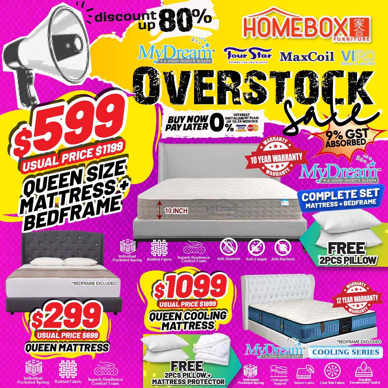 Lobang: Overstock sale at HOMEBOX Furniture @ Aljunied has furniture at up to 80% off from 17 Feb - 3 Mar 24 - 20