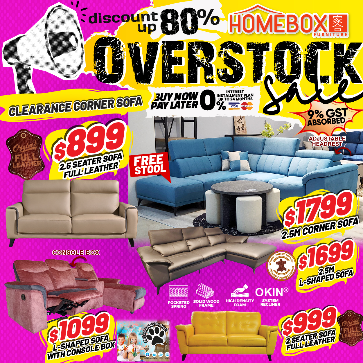 Lobang: Overstock sale at HOMEBOX Furniture @ Aljunied has furniture at up to 80% off from 17 Feb - 3 Mar 24 - 18