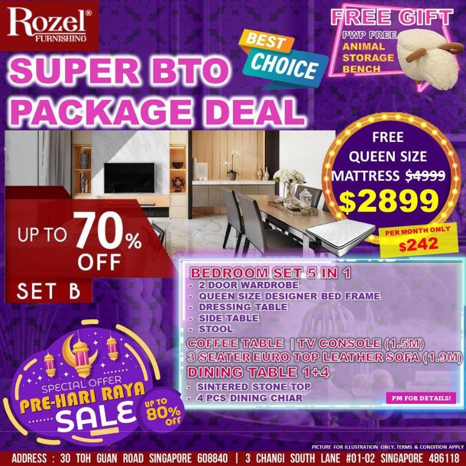 Lobang: Exclusive Pre Raya Sale at Rozel Furnishing: Feb 16th-18th, 2024! Immerse yourself in unparalleled savings with irresistible discounts of up to 30% on a carefully curated selection of premium-quality furniture - 5
