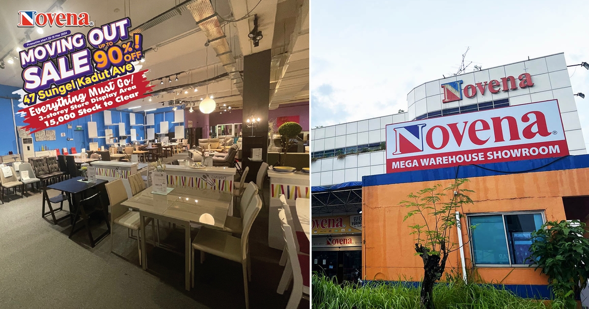 EVERYTHING MUST GO in Novena Furniture's Moving Out Sale! Over 15,000