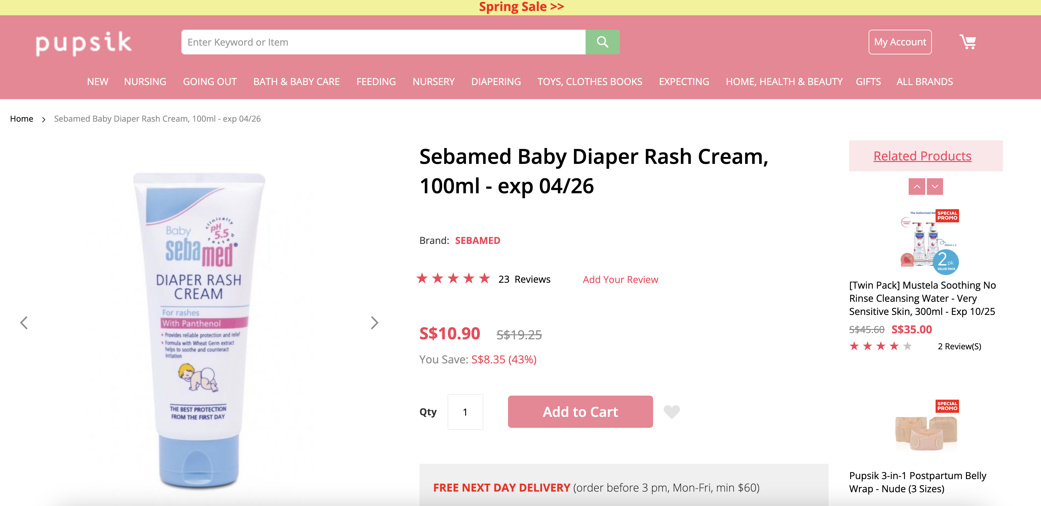 Sebamed Baby Diaper Rash Cream