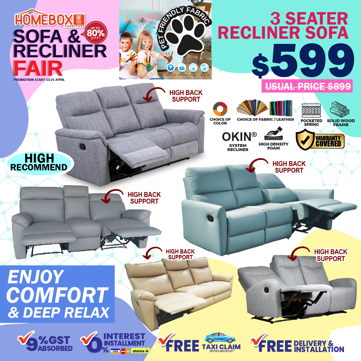 Lobang: Biggest Sofa & Recliner Sale of the Year at HOMEBOX Furniture @ Aljunied from 16 - 21 April 2024 - 3