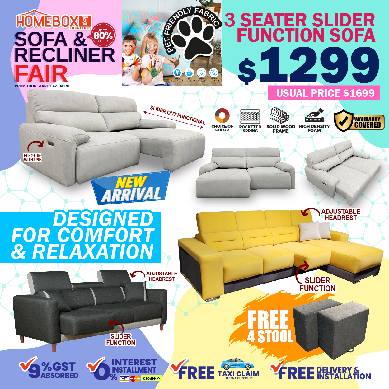 Lobang: Biggest Sofa & Recliner Sale of the Year at HOMEBOX Furniture @ Aljunied from 16 - 21 April 2024 - 5