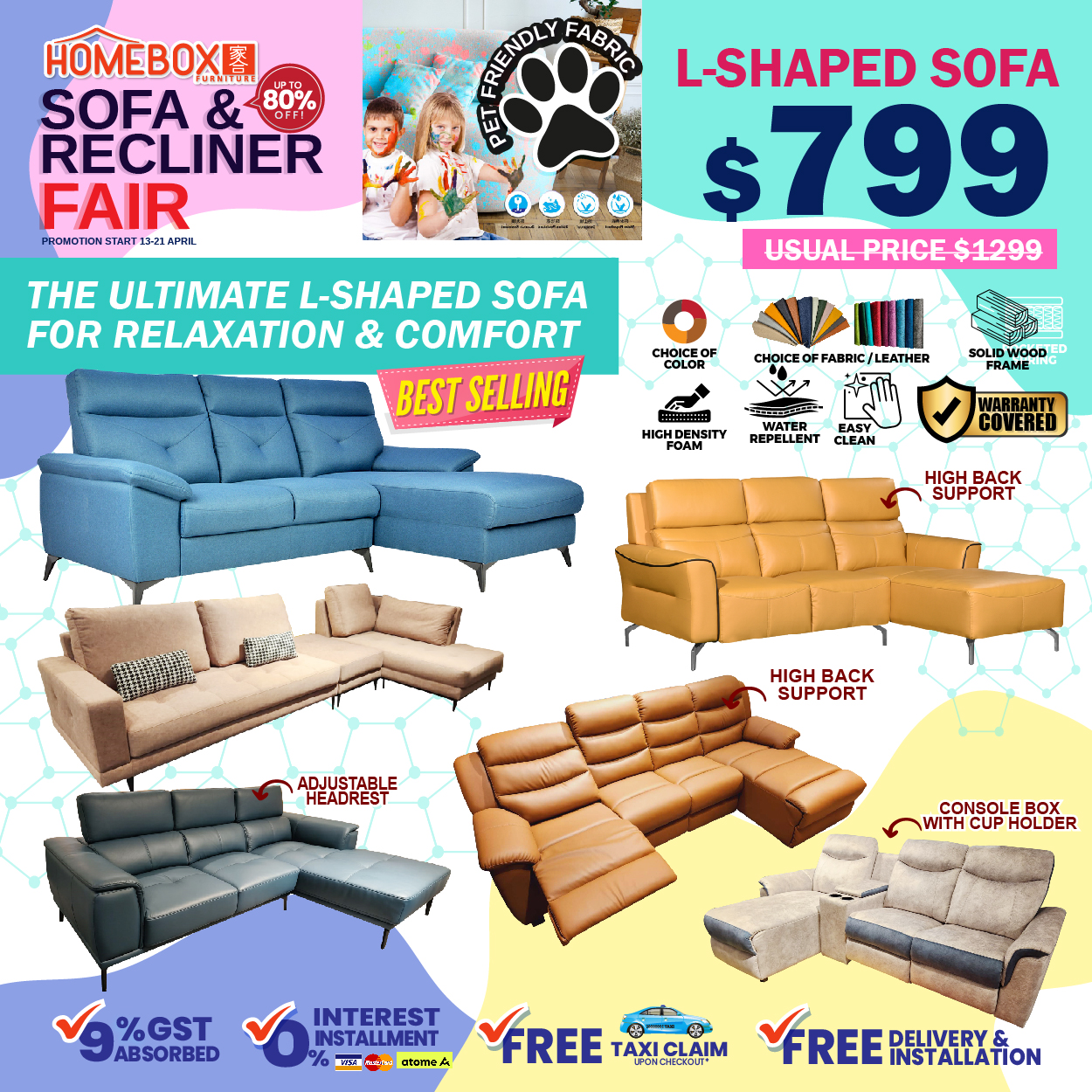 Lobang: Biggest Sofa & Recliner Sale of the Year at HOMEBOX Furniture @ Aljunied from 16 - 21 April 2024 - 9