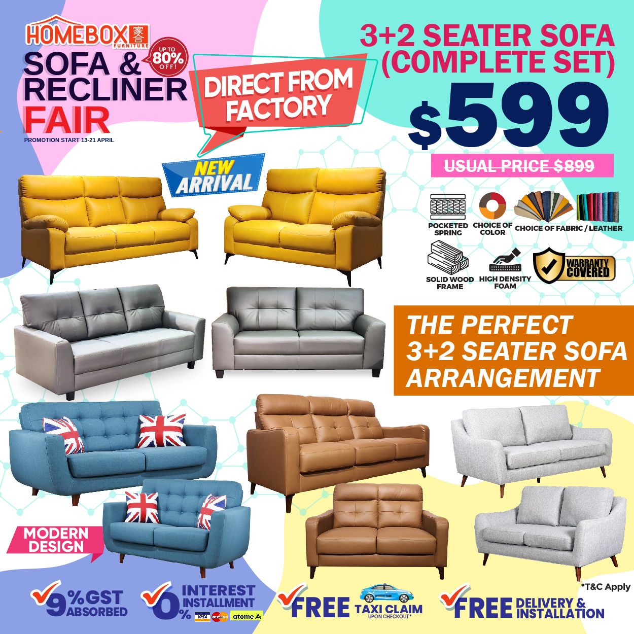 Lobang: Biggest Sofa & Recliner Sale of the Year at HOMEBOX Furniture @ Aljunied from 16 - 21 April 2024 - 11