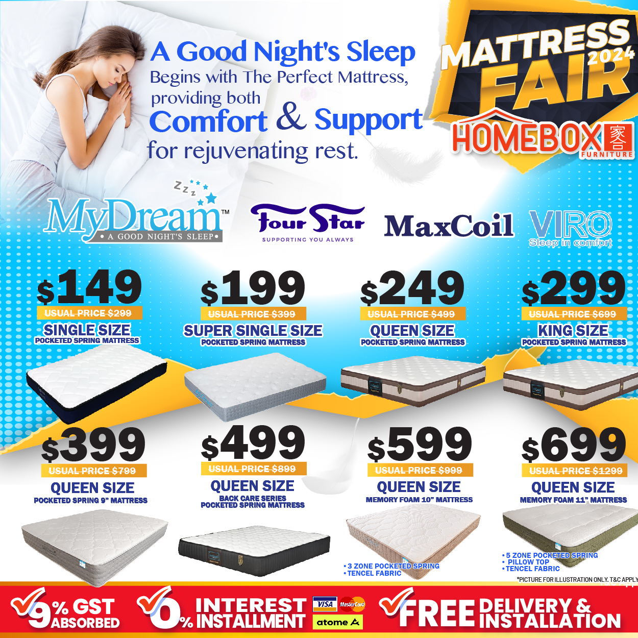 Lobang: Homebox's Biggest Mattress Fair in Aljunied Has Everything At Up To 80% Off From Now Till 5 May 24. Get A Free Mattres Upgrade During The Sale! - 17
