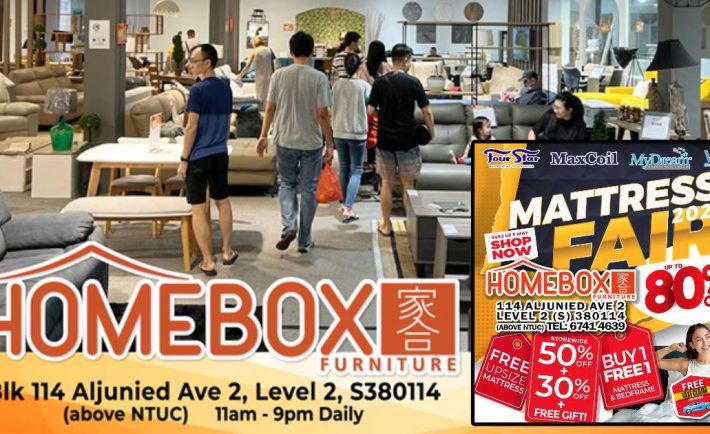 Lobang: Homebox's Biggest Mattress Fair in Aljunied Has Everything At Up To 80% Off From Now Till 5 May 24. Get A Free Mattres Upgrade During The Sale! - 1