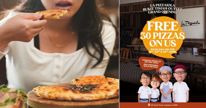 Lobang: FREE PIZZAS at La Pizzaiola in celebration of the new outlet at Bukit Timah - 15, 23, 29 April only - 1