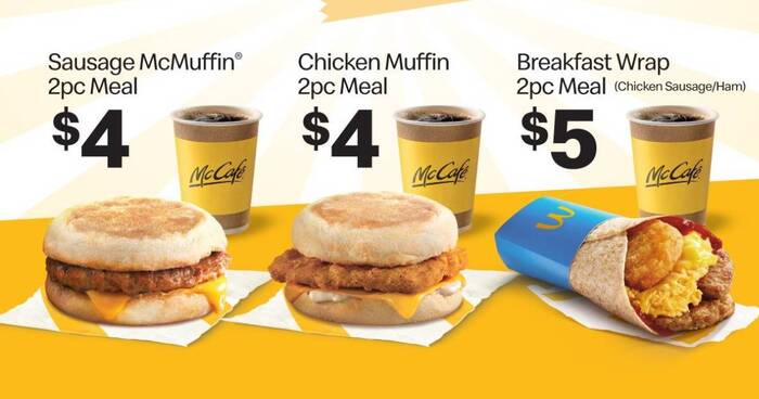 Lobang: McDonald's launches limited-time Super Saver Breakfast deals starting at $4, available from Apr 15 to Apr 24, 2024 - 1