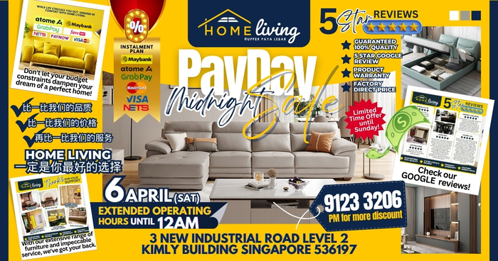 Lobang: Home Living Payday Midnight Sale at Upper Paya Lebar on 6 Apr 24 - 1