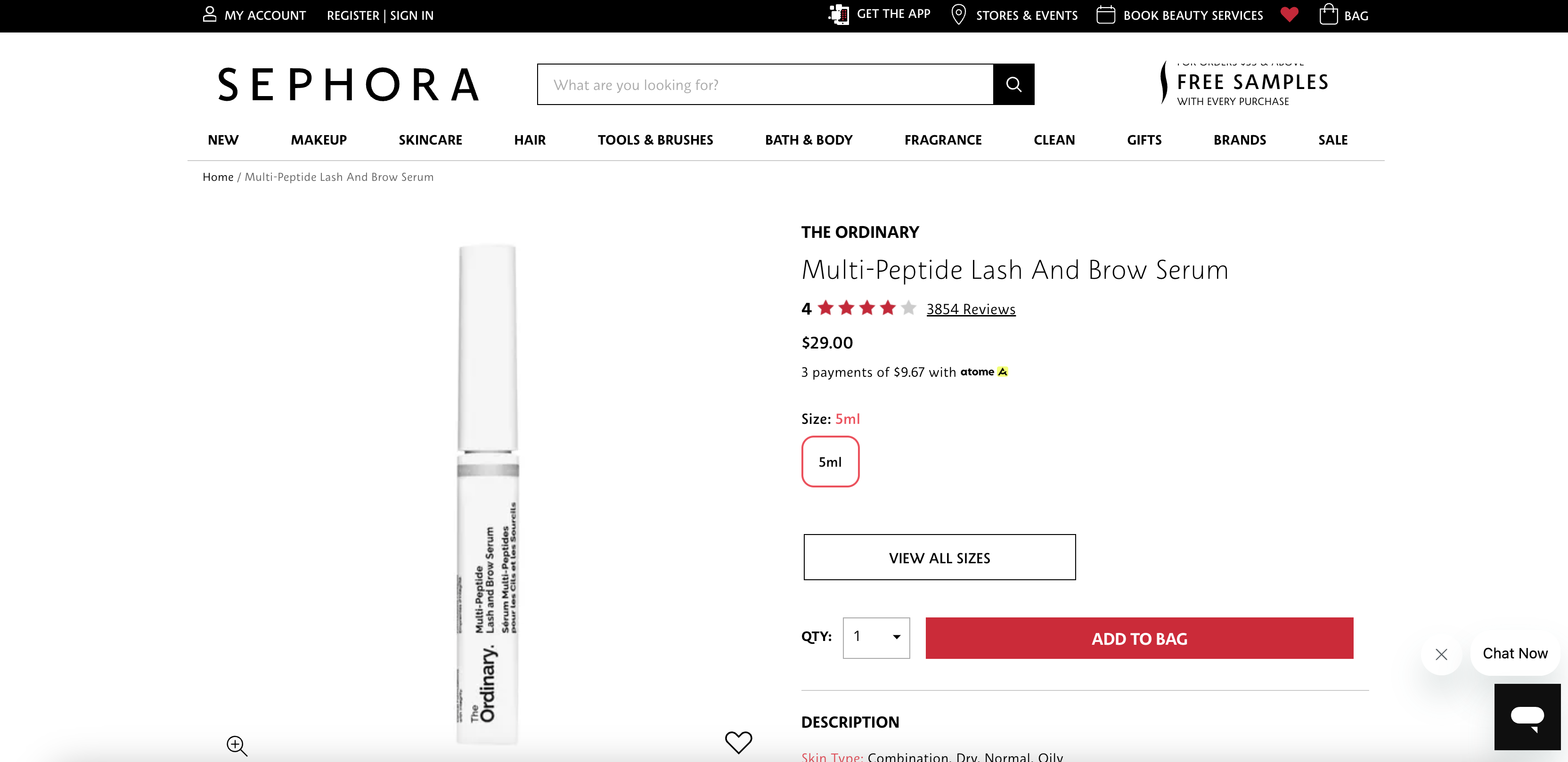 Multi-Peptide Lash And Brow Serum