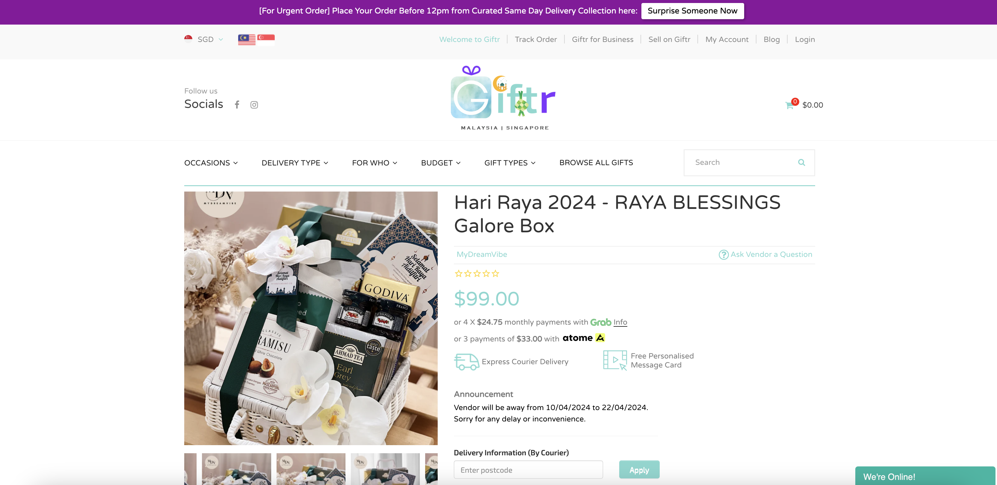 Raya Blessings Galore Box