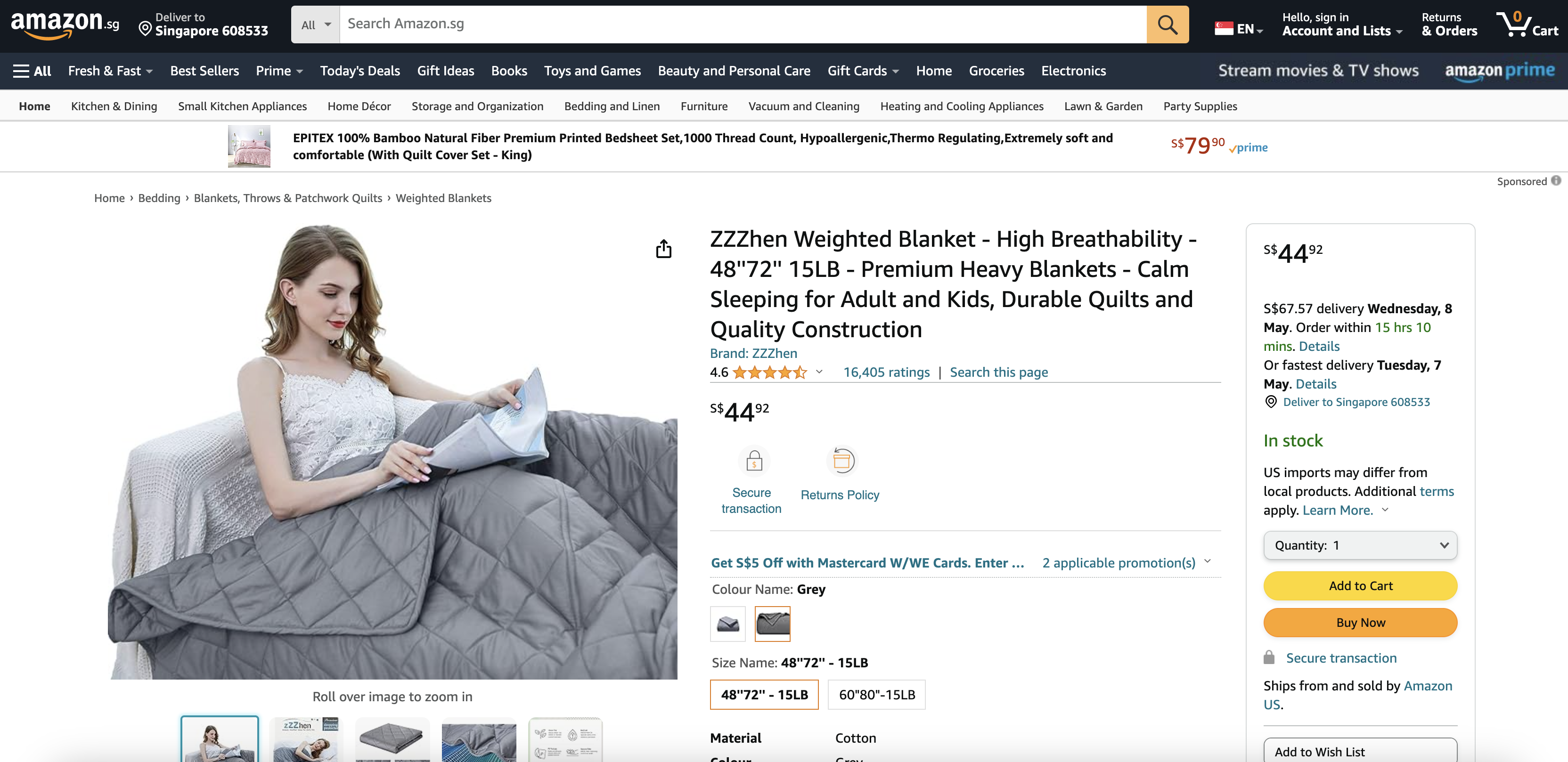 ZZZhen Weighted Blanket