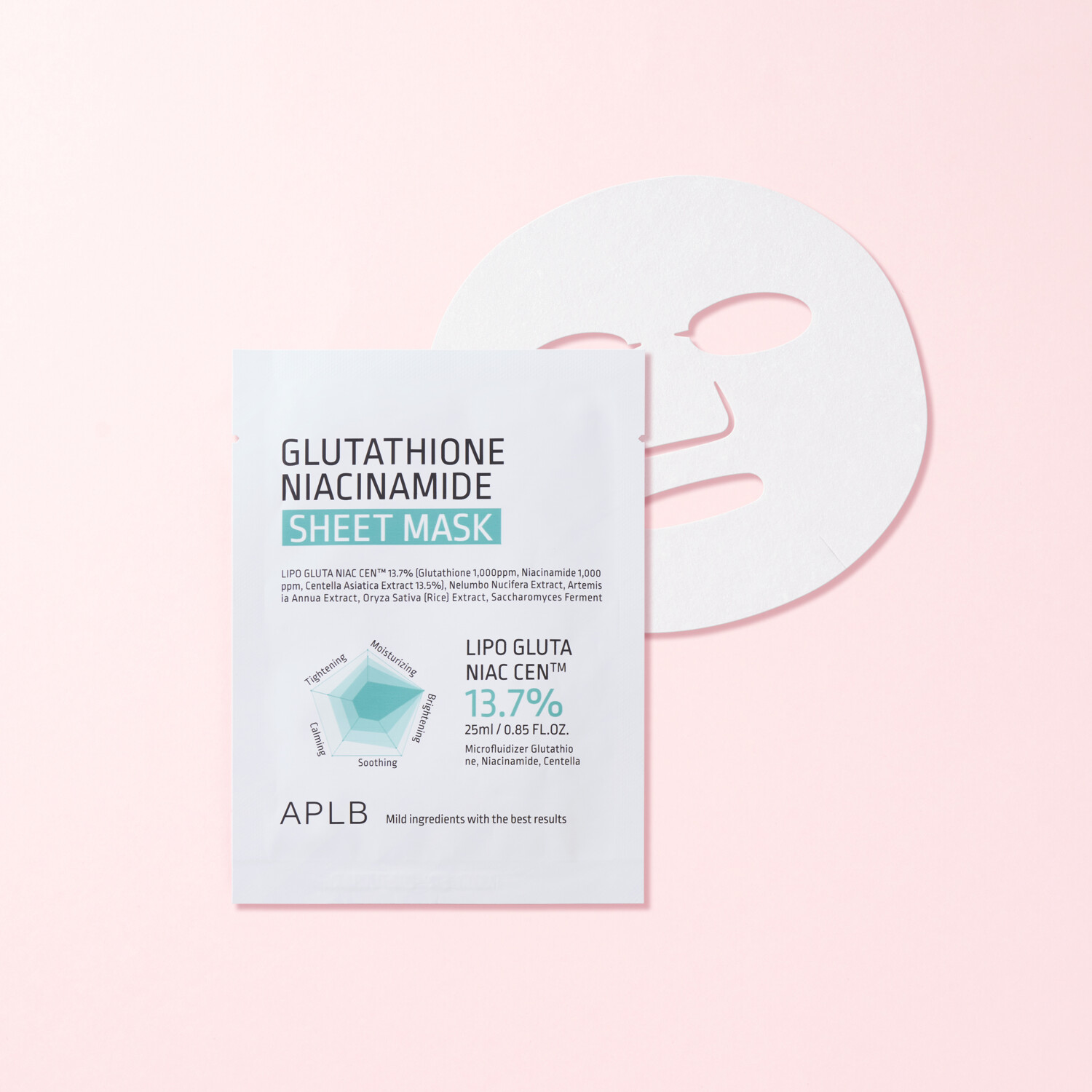 APLB Glutathione Niacinamide Sheet Mask 25mL