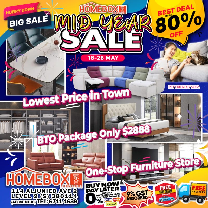 Homebox Furniture Aljunied's MidYear Sale Has Everything At Up To 80