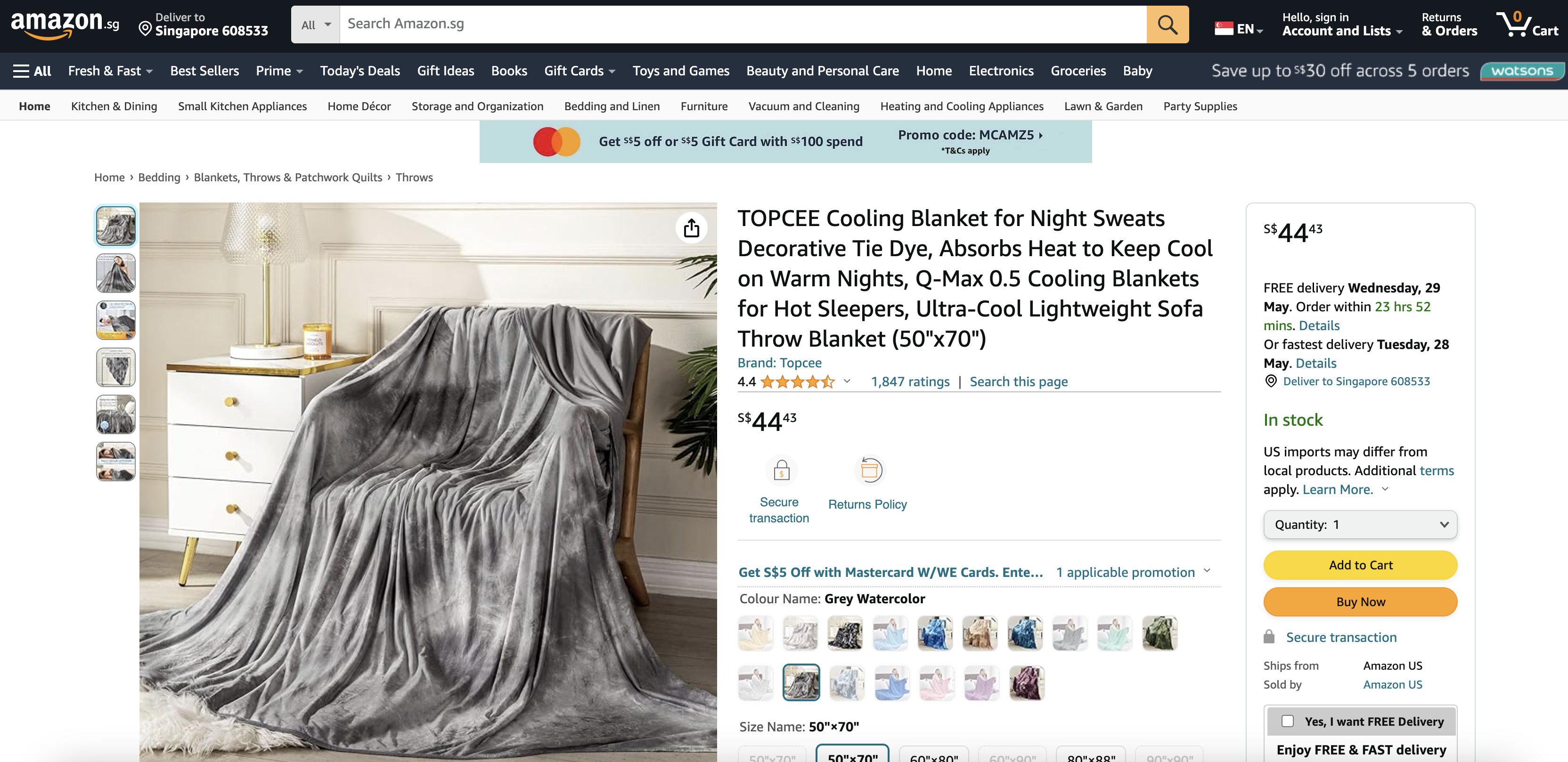 TOPCEE Cooling Blanket