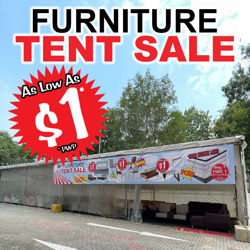 Lobang: Discover unbeatable deals at Nova Furniture Warehouse @ Changi on 11th-12th May only! Scratch and win with every purchase, enjoy buy 1 mattress get 1 free, and trade-in your old furniture for up to $1000. Plus, tentage sale starts from just $1! - 3