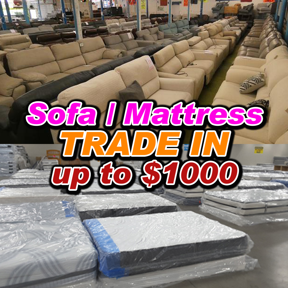Lobang: Discover unbeatable deals at Nova Furniture Warehouse @ Changi on 11th-12th May only! Scratch and win with every purchase, enjoy buy 1 mattress get 1 free, and trade-in your old furniture for up to $1000. Plus, tentage sale starts from just $1! - 5