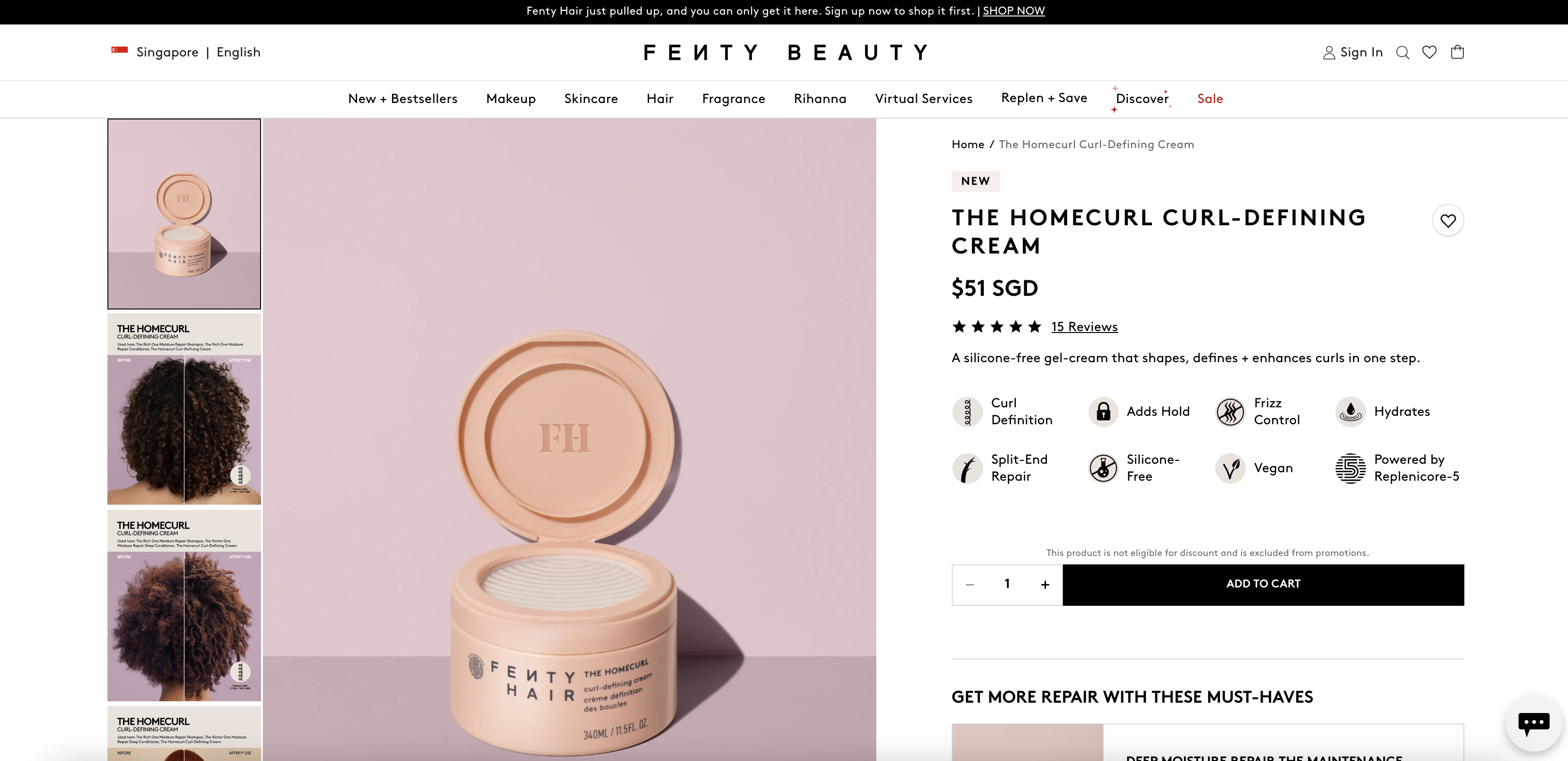 THE HOMECURL CURL-DEFINING CREAM