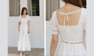 The Thread Theory's Enchanted Steps Maxi Dress (White)