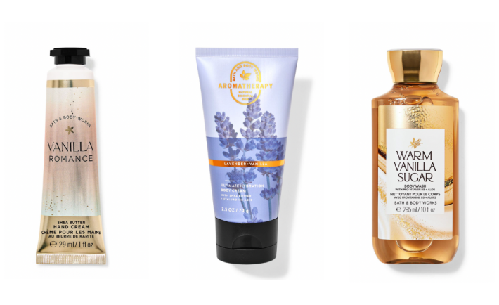 Bath & Body Works Vanilla-Scented Products