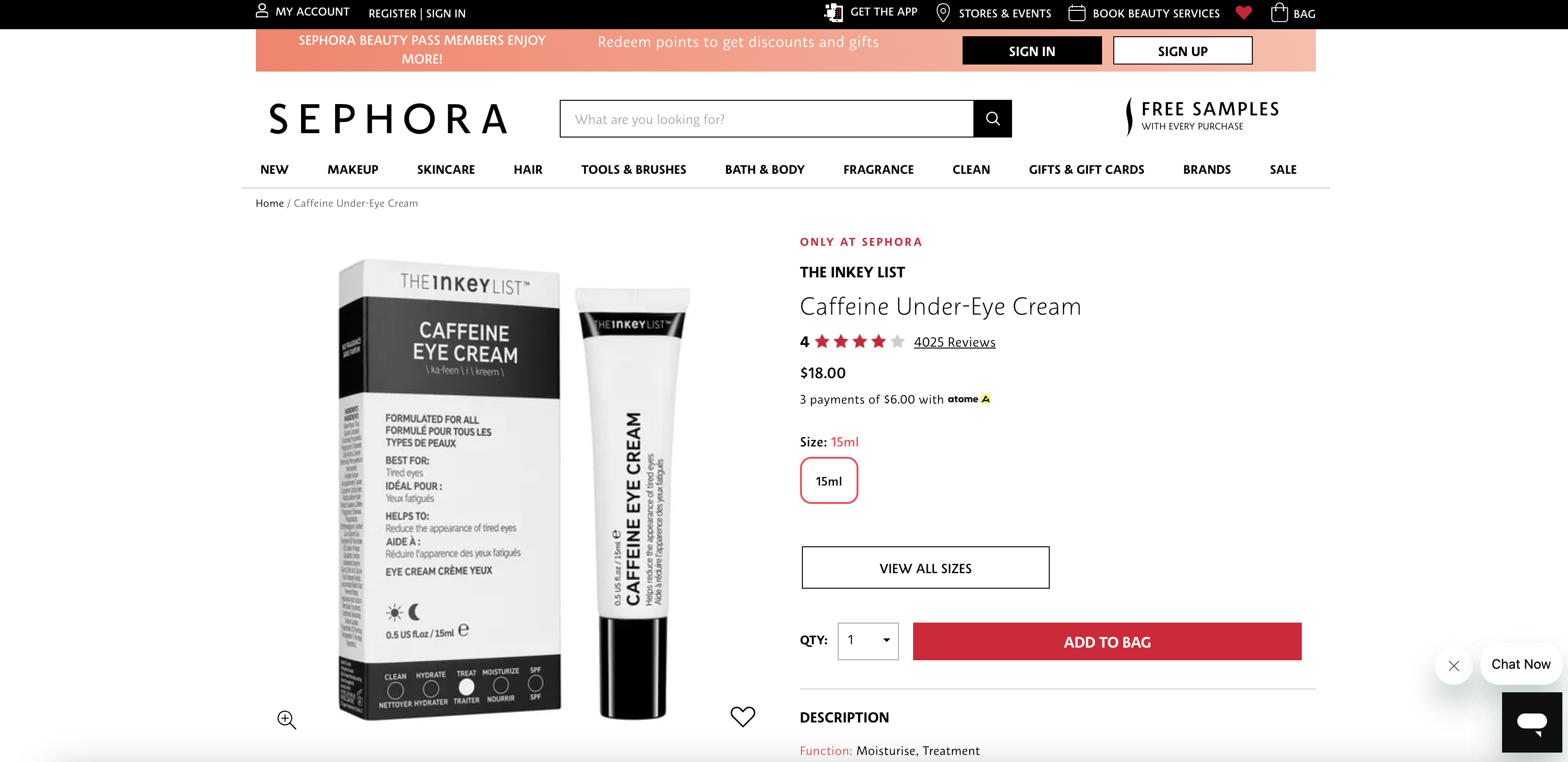 Caffeine Under-Eye Cream