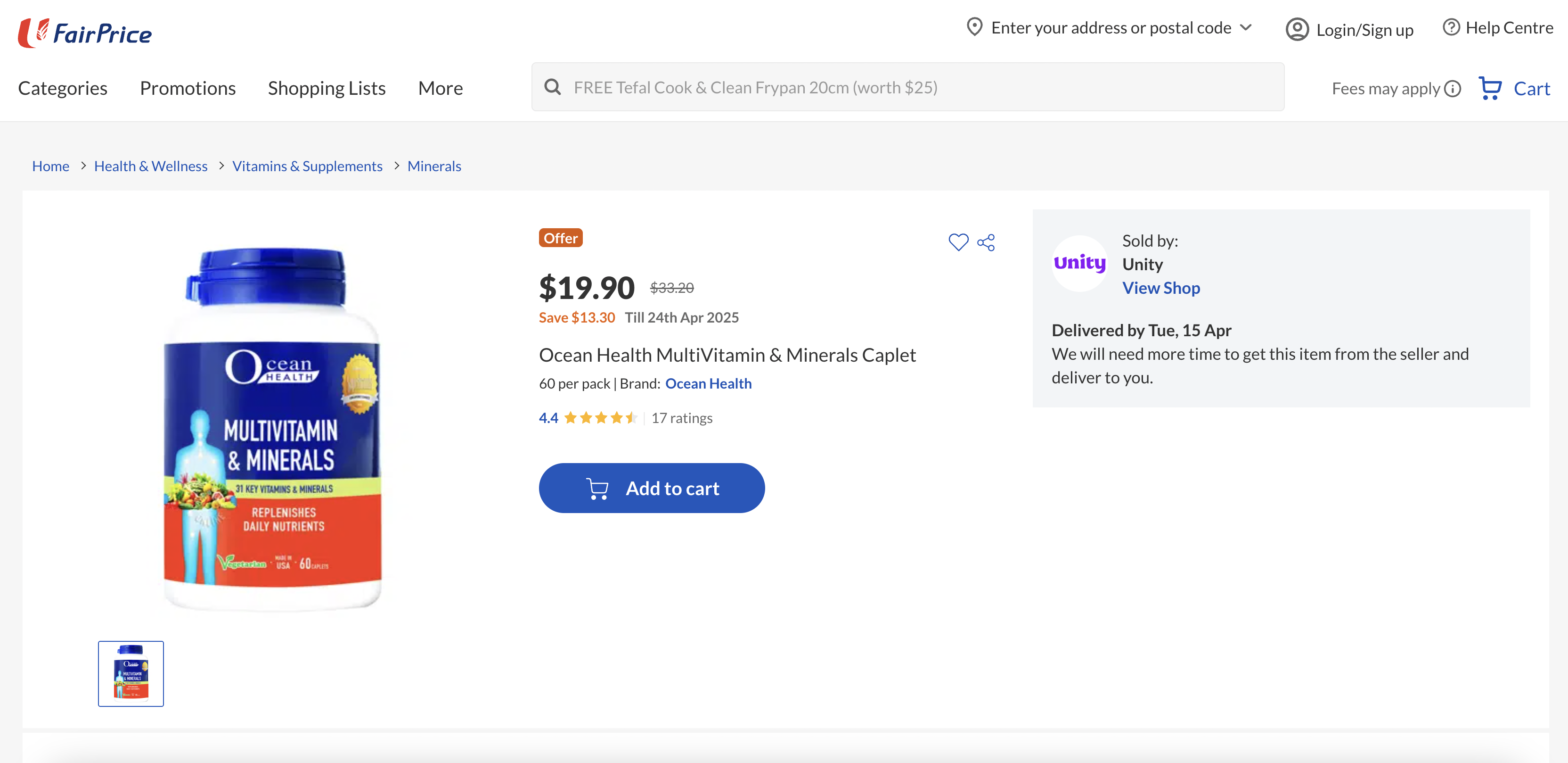 Ocean Health MultiVitamin & Minerals Caplet