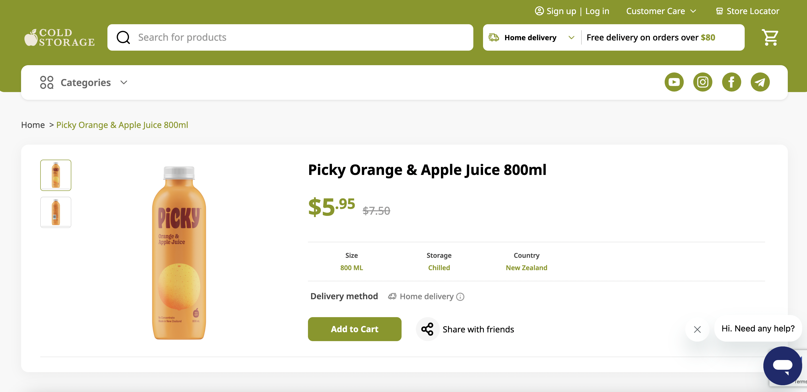 Picky Orange & Apple Juice