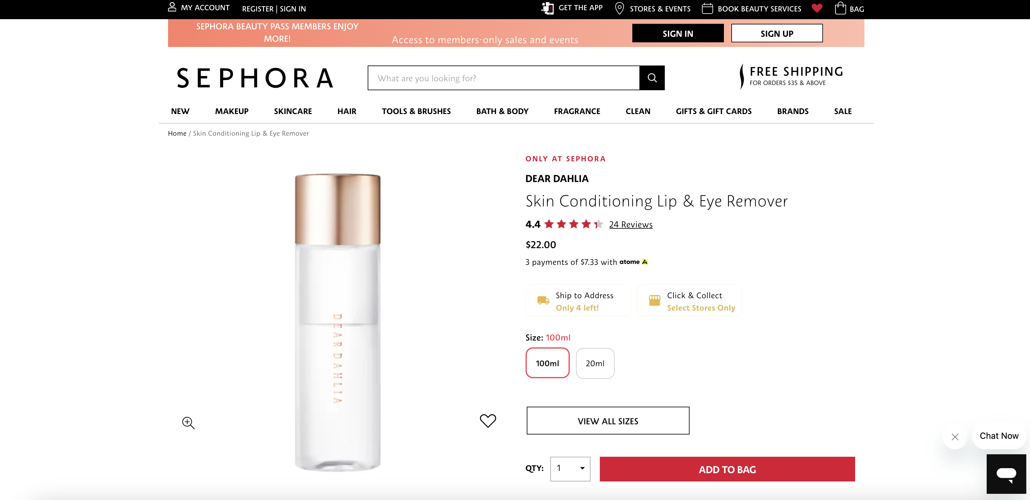 Skin Conditioning Lip & Eye Remover