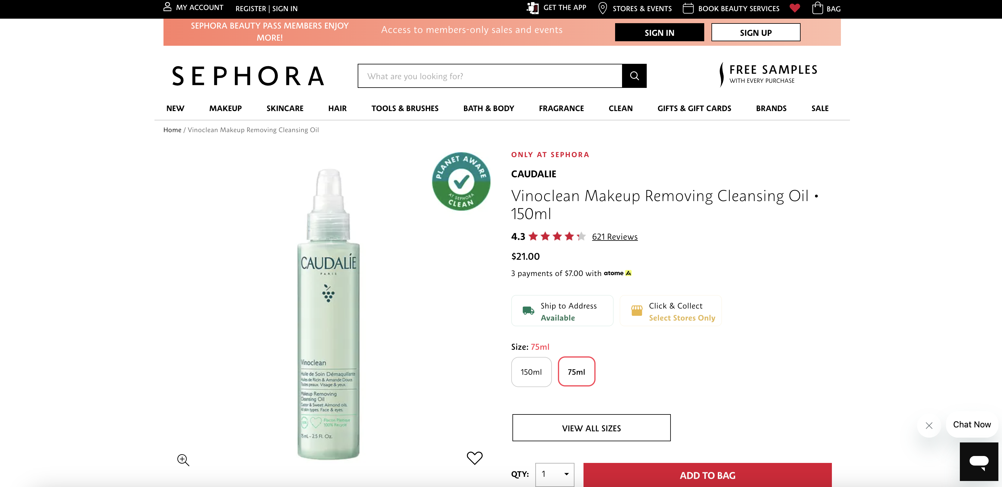 Vinoclean Makeup Removing Cleansing Oil