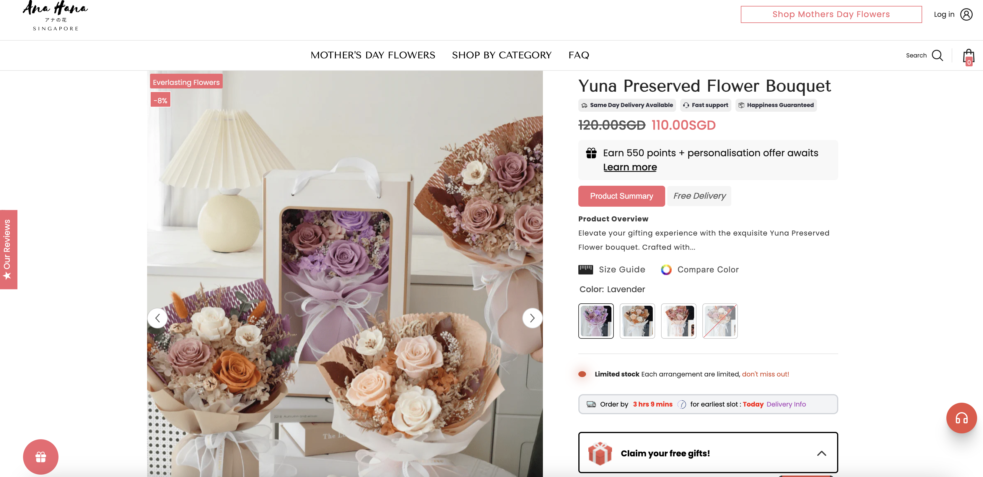 Yuna Preserved Flower Bouquet