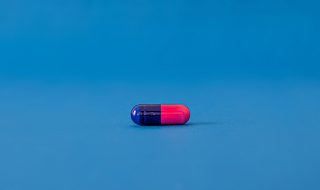blue pink pill
