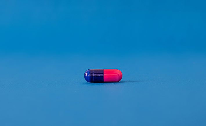 blue pink pill