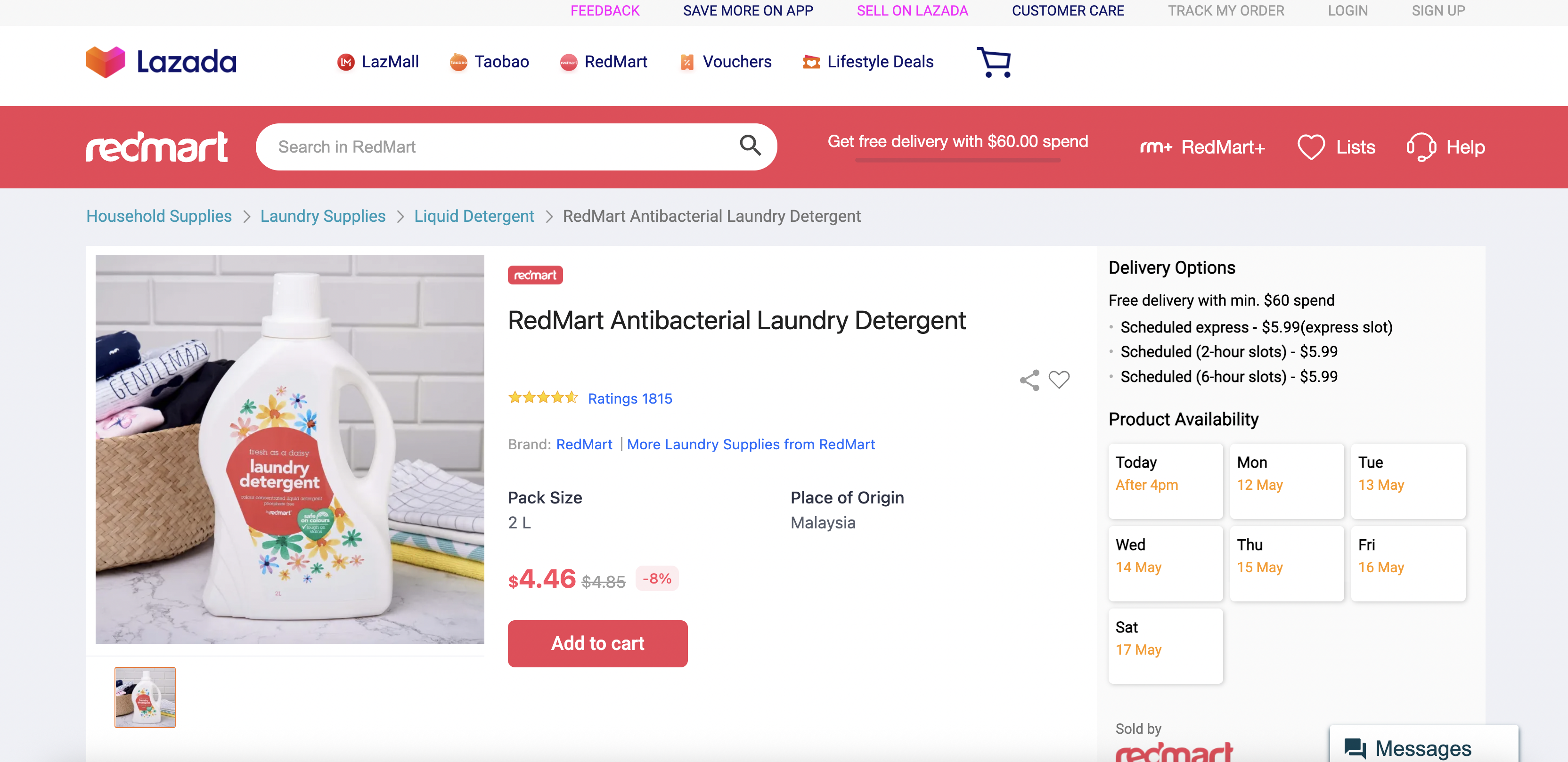 RedMart Antibacterial Laundry Detergent