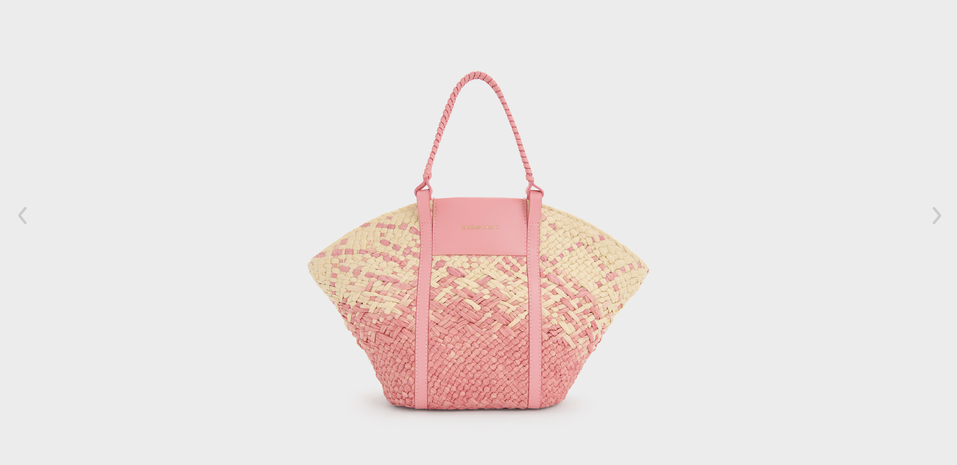 Shalia Raffia Basket Bag - Guava Pink