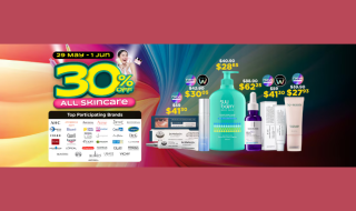 Watsons 30% Off Skincare Promotion