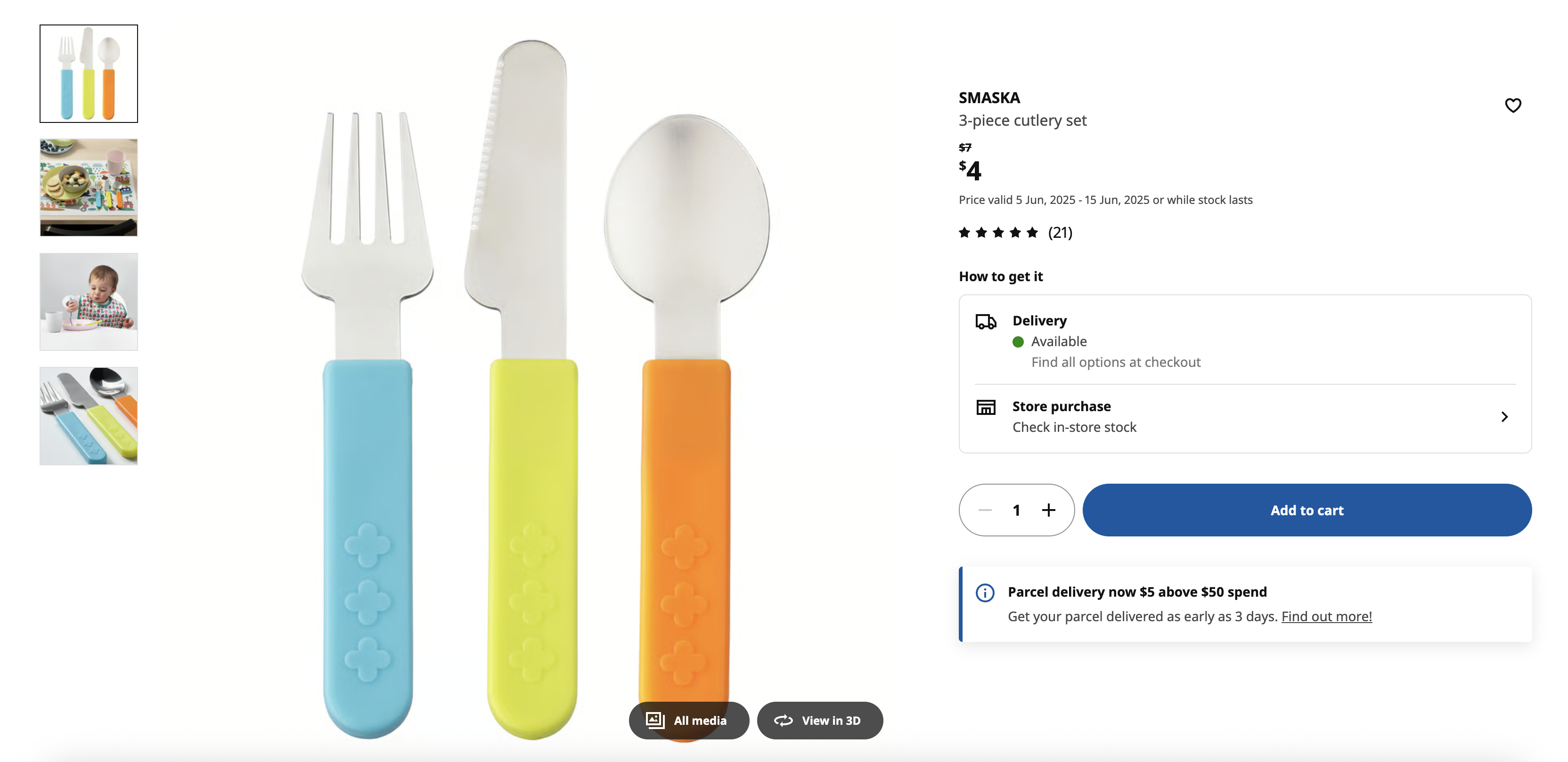 3-piece cutlery set