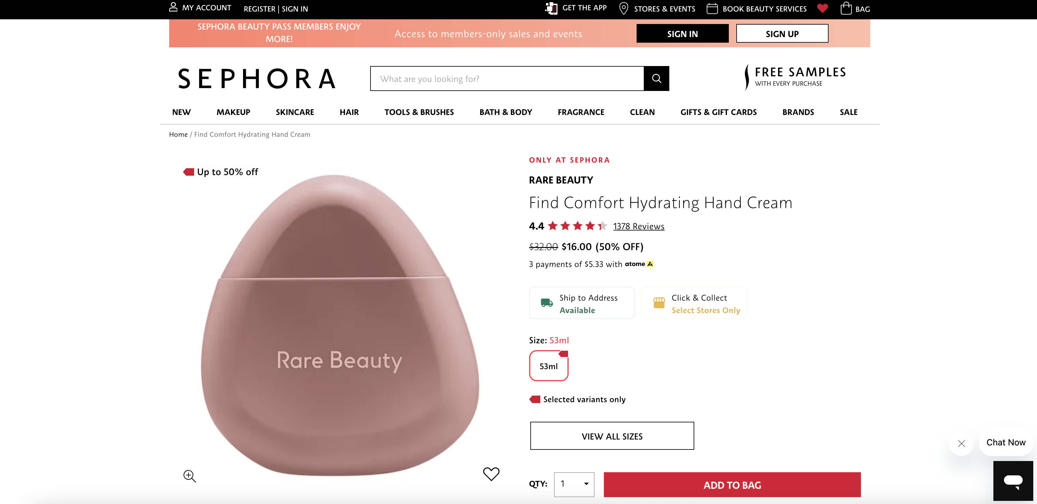 Find Comfort Hydrating Hand Cream