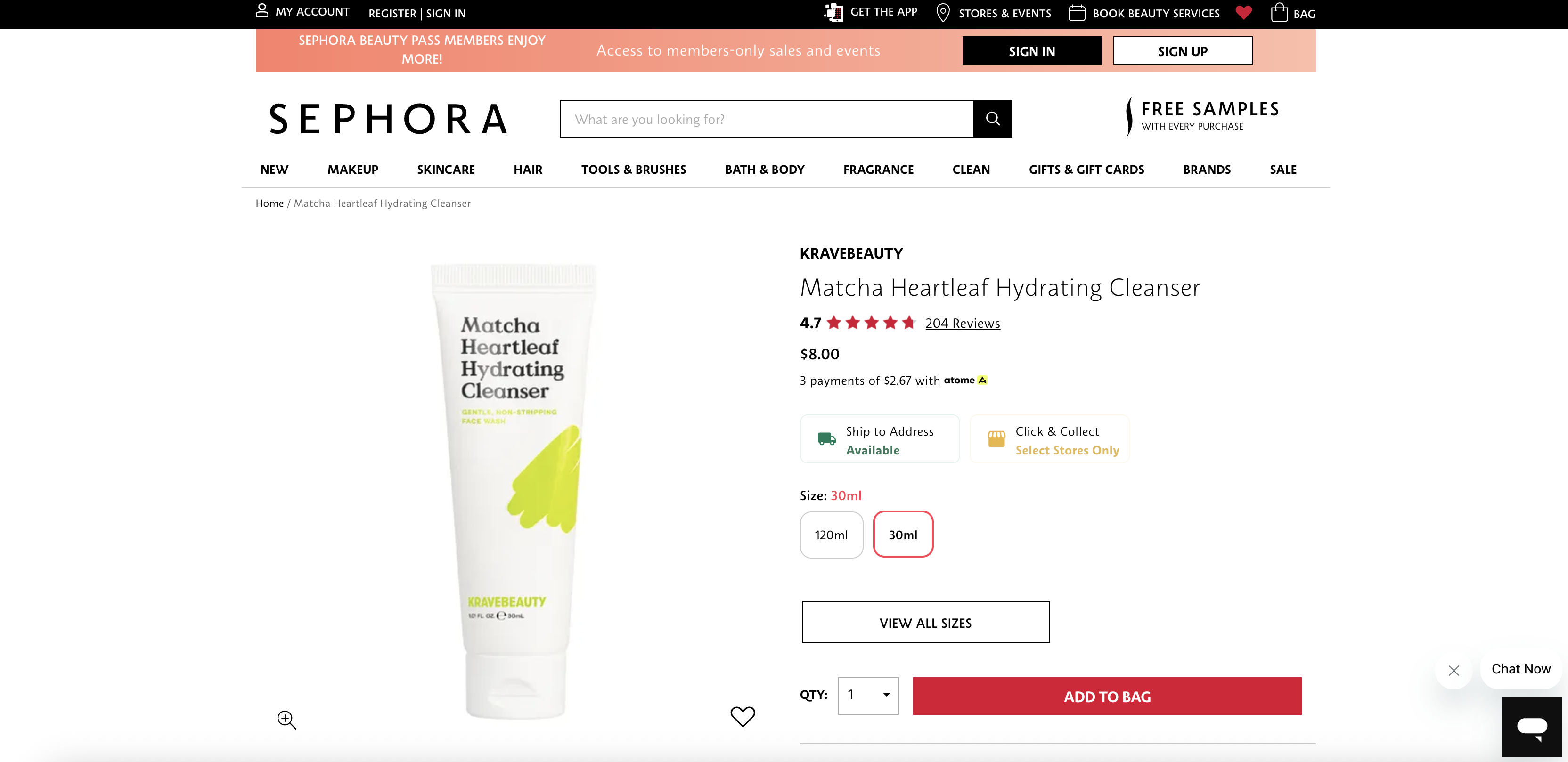 Matcha Heartleaf Hydrating Cleanser
