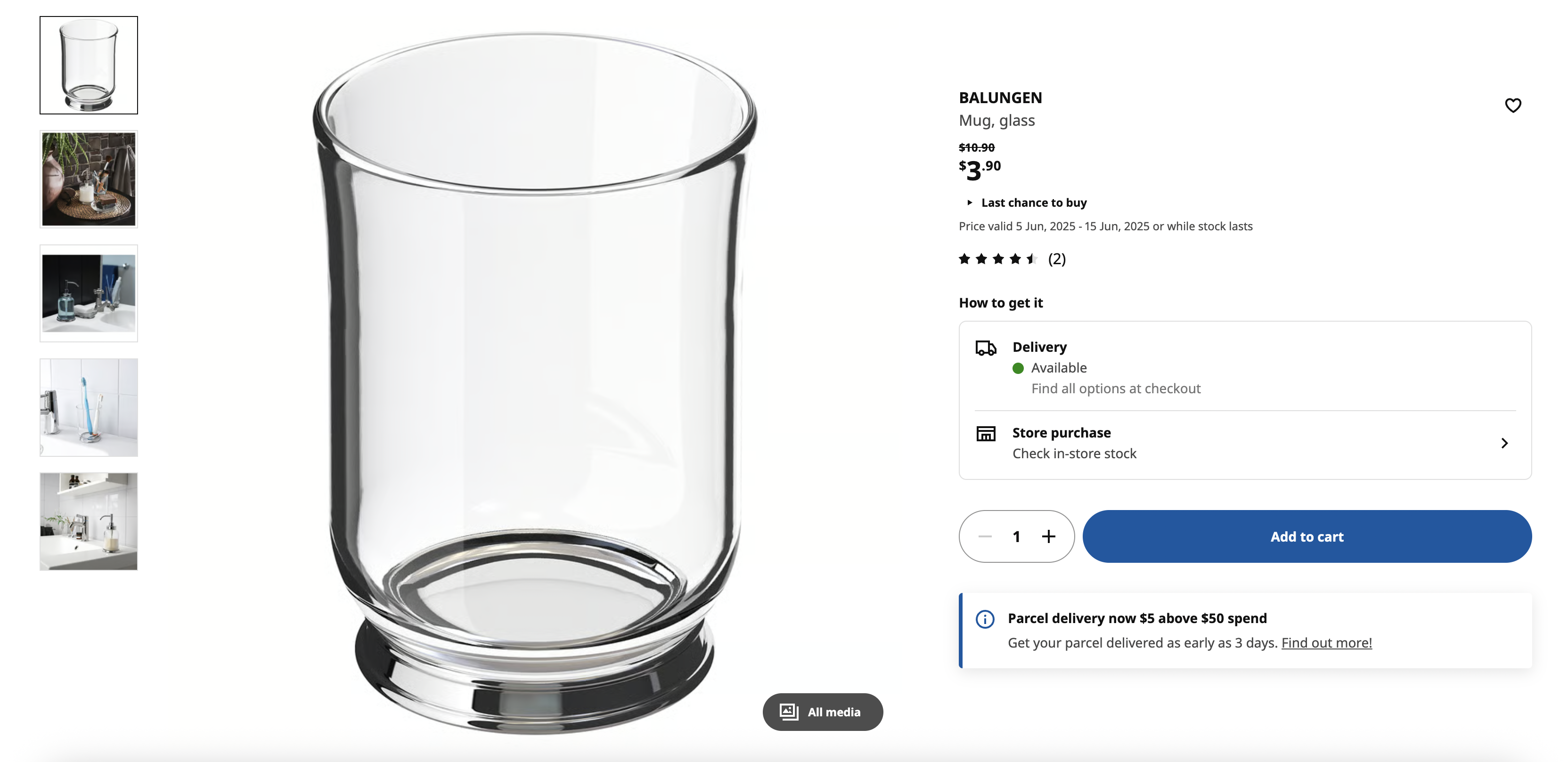 Mug, glass