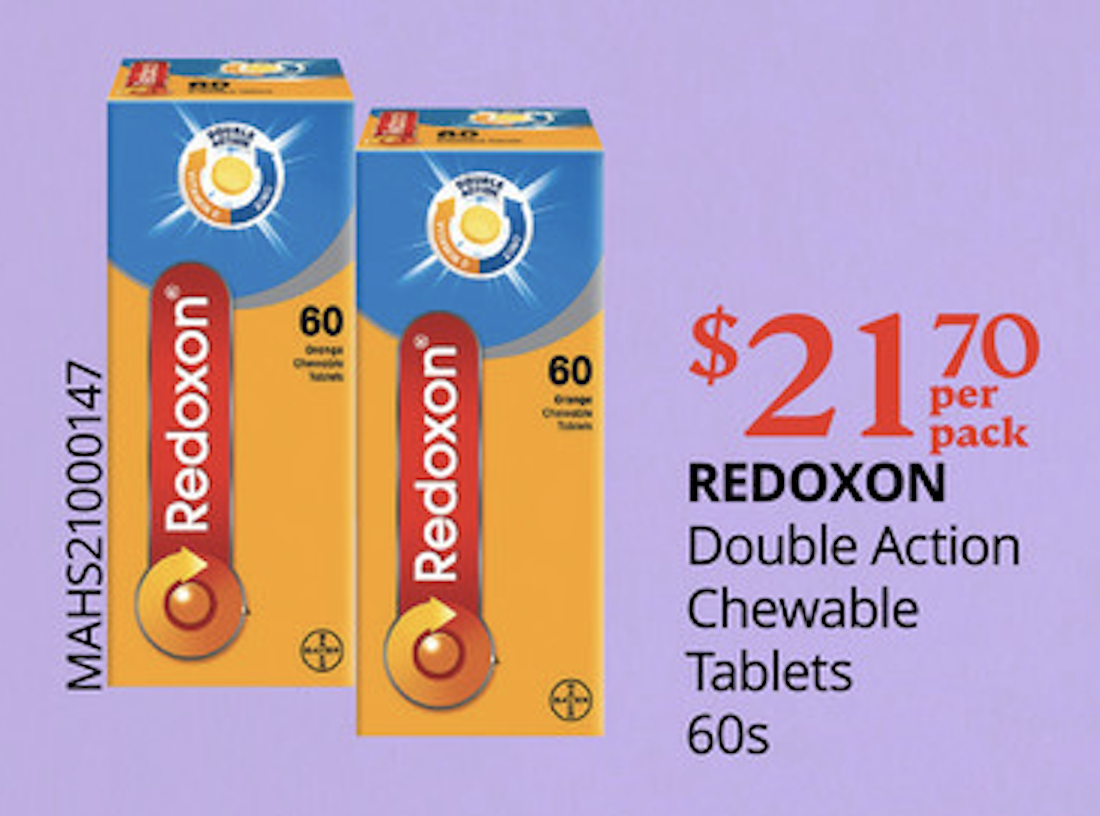 REDOXON Double Action Chewable Tablets 60s